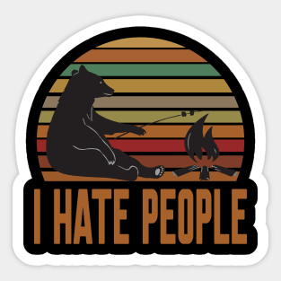 I hate people-funny christmas 2023 Sticker